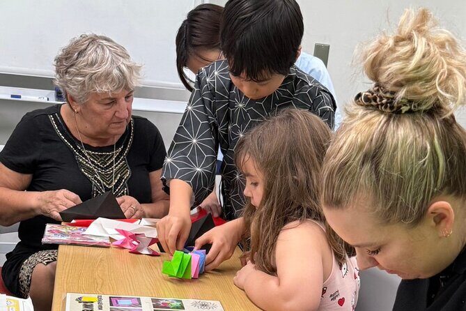 Tokyo Family Culture Workshop: Calligraphy, Origami &Yukata Photo - Calligraphy With Brush and Ink: Making Your Name Look Like Art