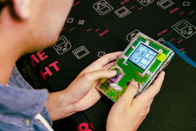 Tokyo: Gameboy Mod Workshop at Akihabara - Games at the end: take your new Game Boy home ready to play