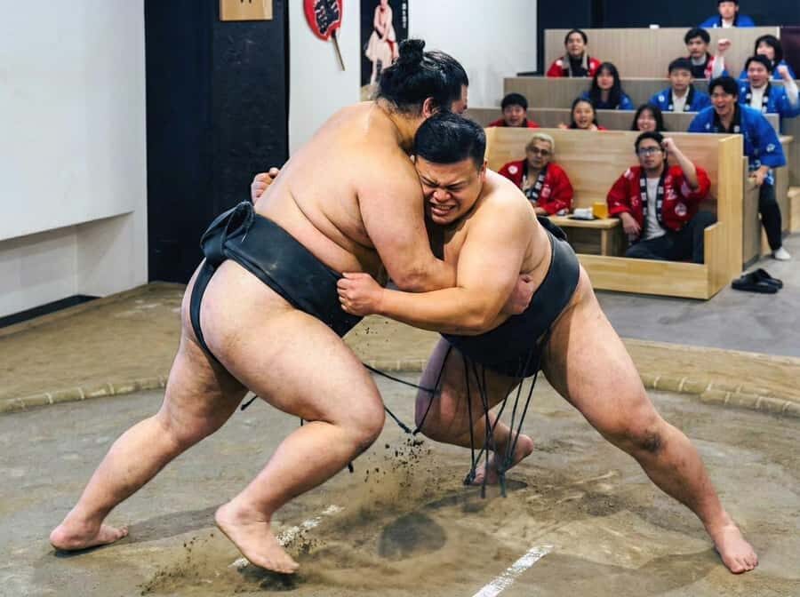 Tokyo Ginza : Sumo and Mikoshi Experience,Open from Sep. - Morning Training vs. Show Format: What You’re Actually Watching