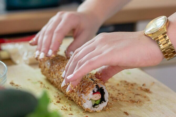 Tokyo : Hand-Roll Sushi Class, Skytree view & Asakusa Tour - Nakamise Street: Snacks, Souvenirs, and Edo-Era Vibes