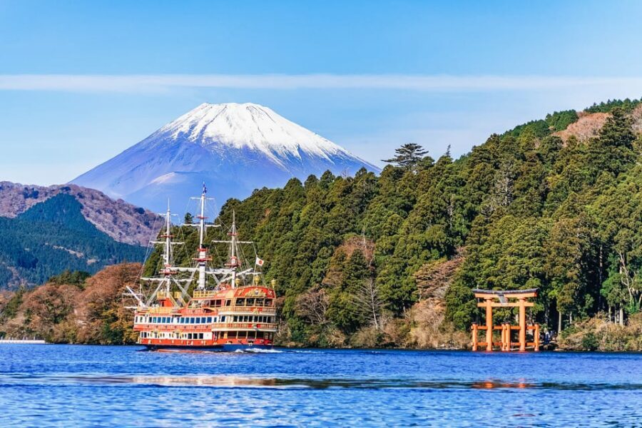 Tokyo Mt Fuji 5th St & Hakone Cruise Bus Tour w/Bullet Train - Mt. Fuji 5th Station and the Shinto Moment at Higher Elevation