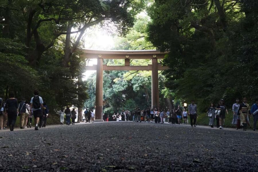 Tokyo: Private Meiji Shrine & Harajuku Highlights Tour - Walking Back Toward Harajuku Station