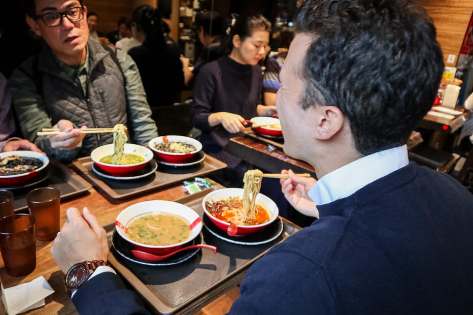 Tokyo: Ramen Tasting Tour with 6 Mini Bowls of Ramen - Ueno route: Kyushu classics, tsukemen dipping, and modern Tokyo