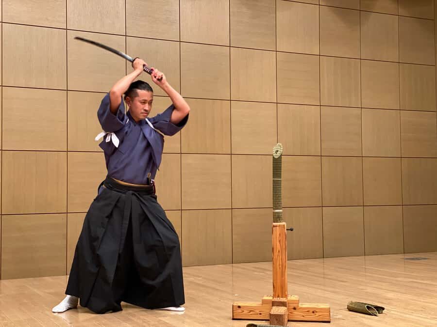 Tokyo: Samurai Experience with a real sword - The Shiden-ryu Demonstration and Your Interactive Sword Fight