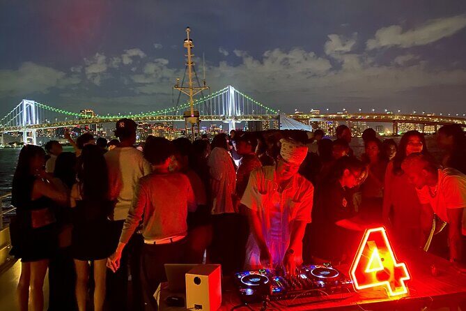Tokyo Sunset Boat Party with Music Drinks and Vibes - DJ sets on the water: music first, city second (in a good way)