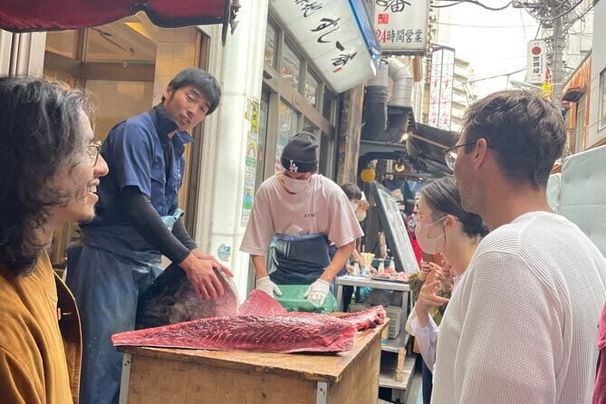 Tokyo Tsukiji Fish Market Food&Culture Walking Tour With a LOCAL! - 38KIOSK hub: luggage storage and a quick Japanese boost