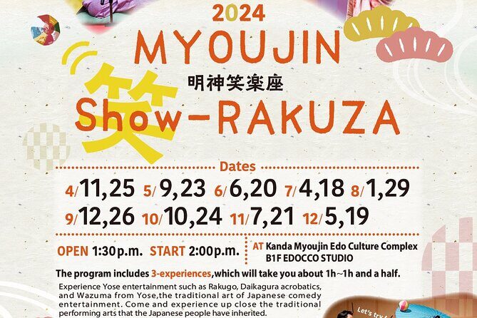 Traditional Japanese Comedy, Juggling & Magic Live Show in Tokyo - Timing, location, and the logistics that matter in Tokyo