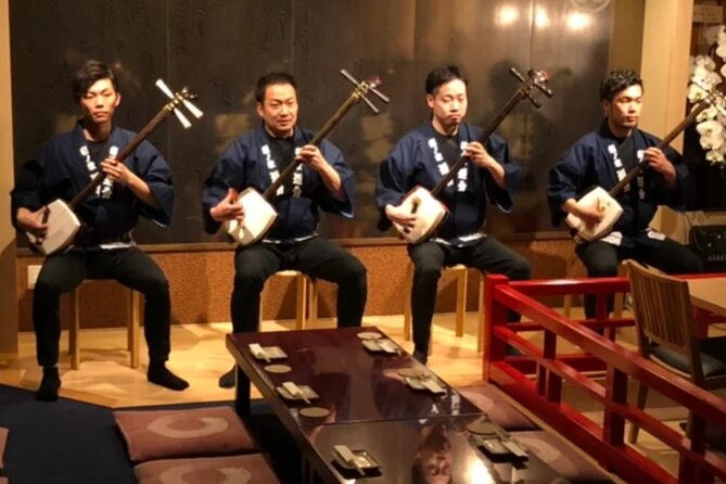 Tsugaru shamisen performance over traditional dinner - Why a 5:30 pm Asakusa route makes sense