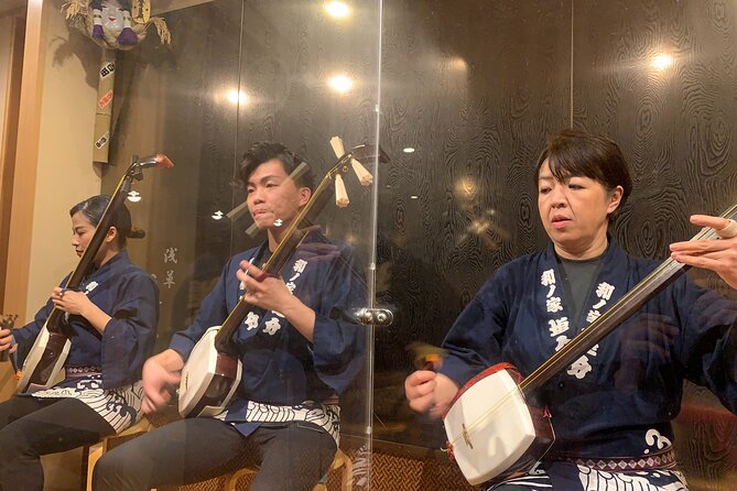Tsugaru shamisen performance over traditional dinner - Dinner + one welcome drink: simple, cultural, and timed well