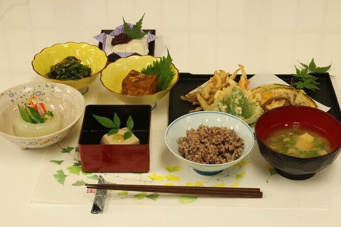 Zen Buddhist Vegetarian(Shojin Ryori): Cooking Experience - Recipes you’ll be able to cook again: sesame tofu, dashi broth soup, tempura